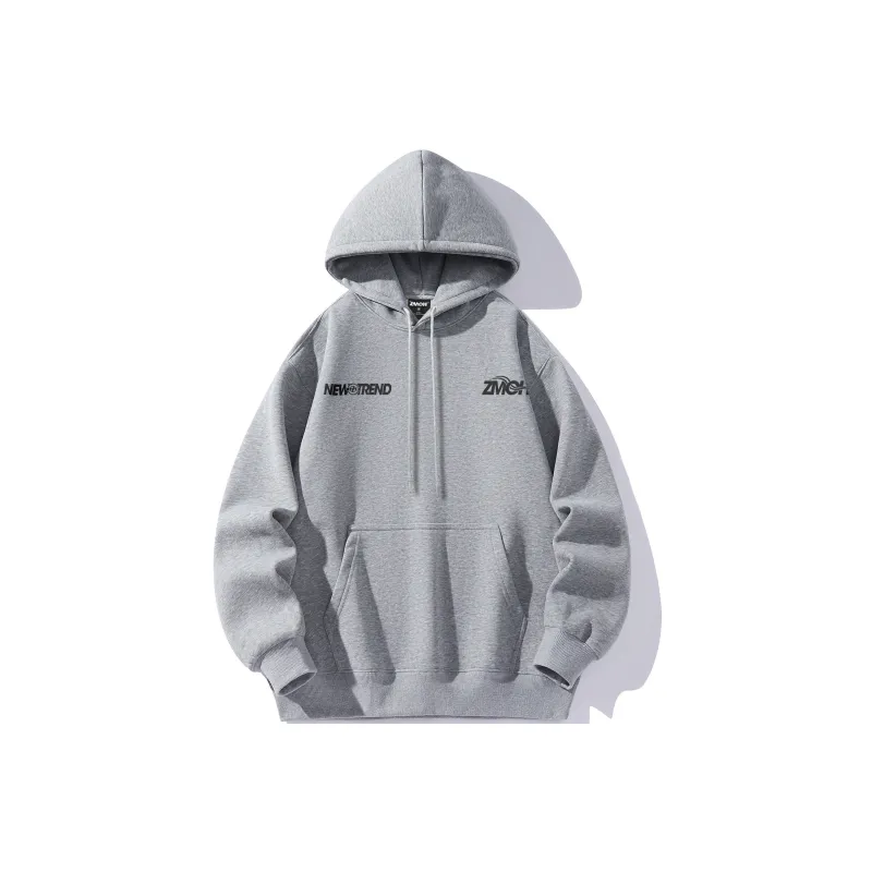ZMOH Fleece Lined Hoodie Unisex Couple's-19