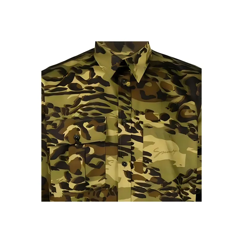 Givenchy Shirts Men Army Green-3