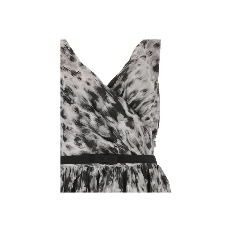 DIOR Sleeveless Dress Women's Gray-1