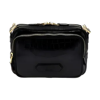 TOM FORD Calfskin Shoulder Bag Crossbody Bag Men's Black