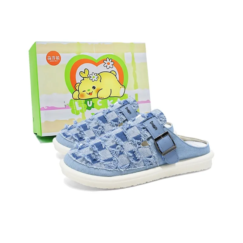 Budding Bear Rubber Sole Abrasion Resistant Slip Resistant Closed Toe Slippers Men's-22