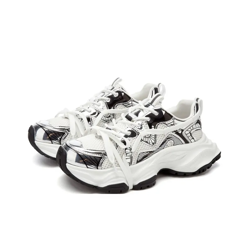 15 MINS Slip Resistant Low Top Chunky Sneakers Women's-2