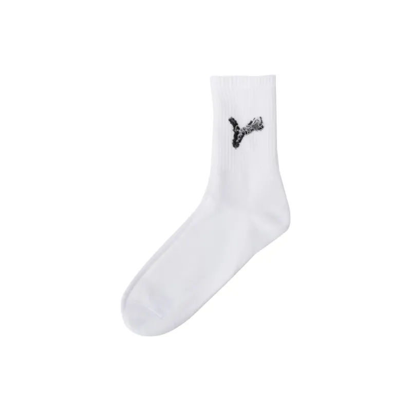 PUMA Mid Calf Socks Unisex 1 Pack White-3
