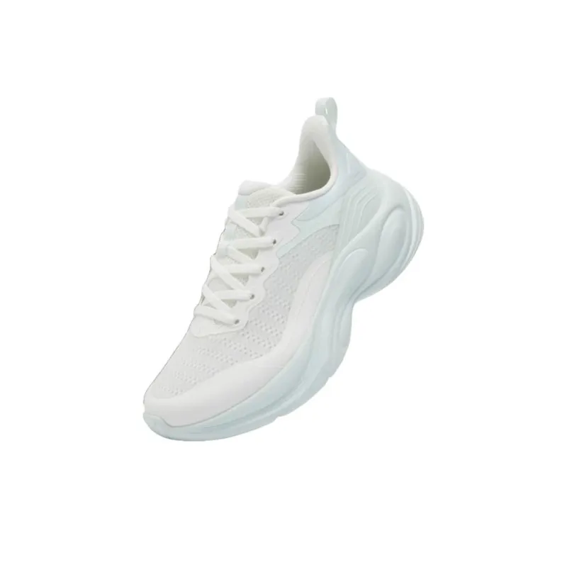 361° Anti Slip Wear Resistant Low Top Casual Running Shoes Women's White Green-1