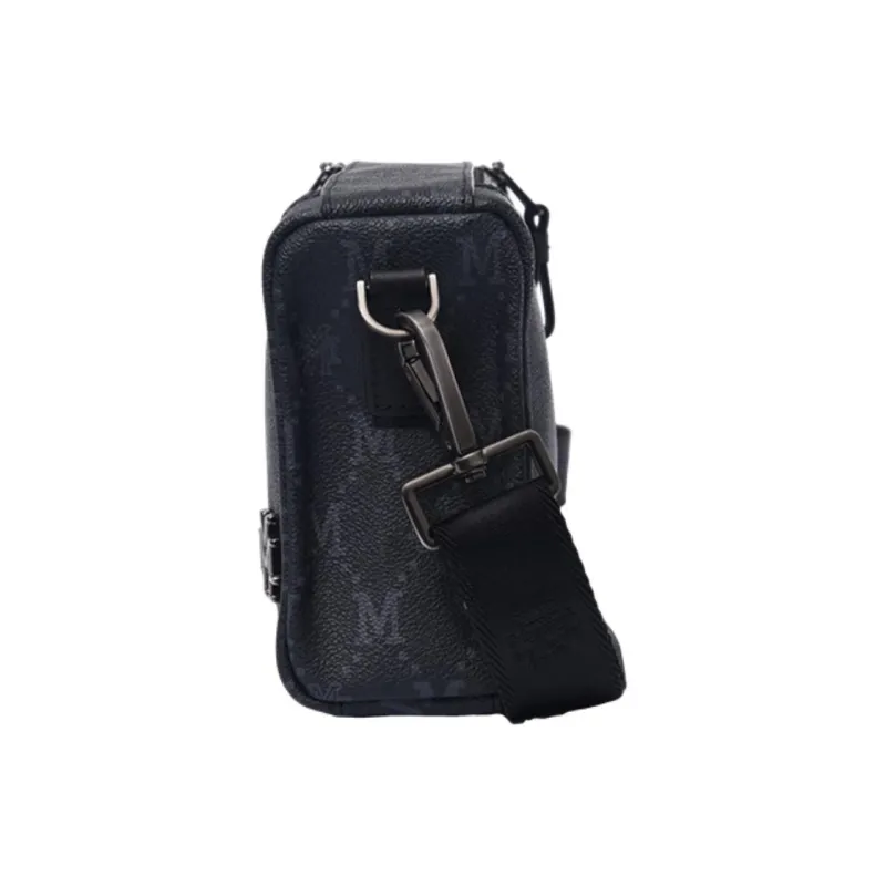 FION Mountain And Sea Journey Series Artificial Leather Fabric Shoulder Bag Men's-2