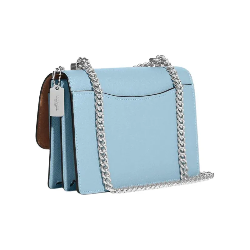 COACH Klare Split Cow Leather Envelope Bag Shoulder Bag Crossbody Bag Mini Women's Sky Blue-1