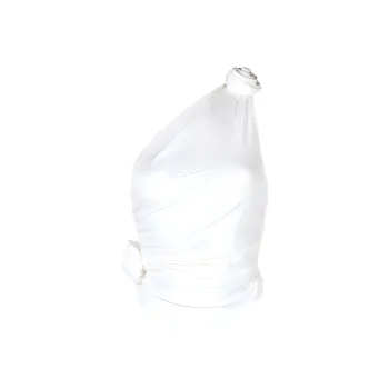 Magda Butrym One Shoulder Ruched Top