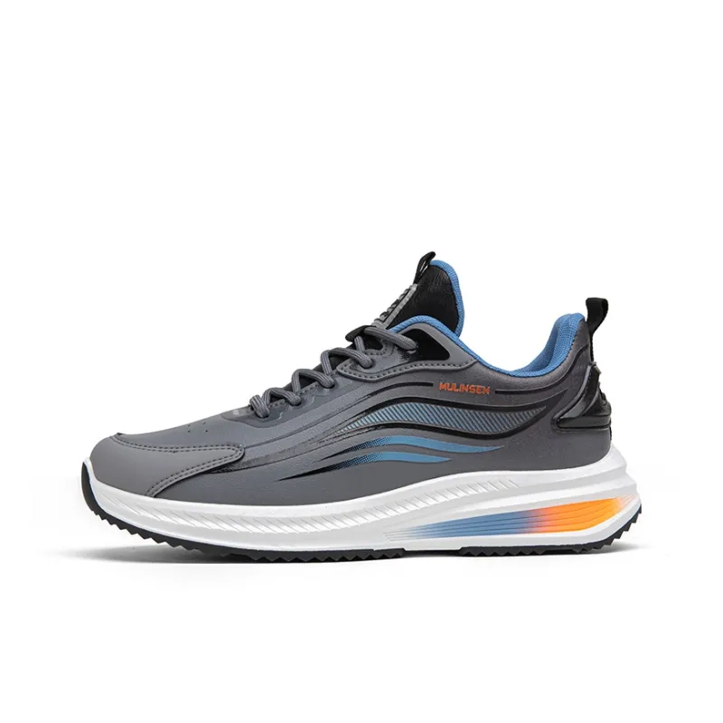 Mulinsen Anti Slip And Wear Resistant Lightweight Rebound Anti Rollover Low Top Running Shoes Men's-7