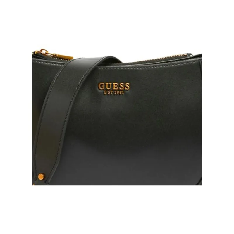 GUESS Artificial Leather Handbag Shoulder Bag Women's Black-3