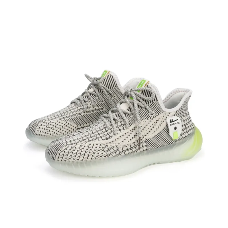 Warrior Shock Absorbers With Slip Resistant And Abrasion Resistant Properties Low Top Casual Shoes Men's Beige Green-2