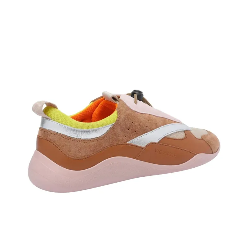 Vic Matie Low Top Casual Shoes Women's Pink Brown-3