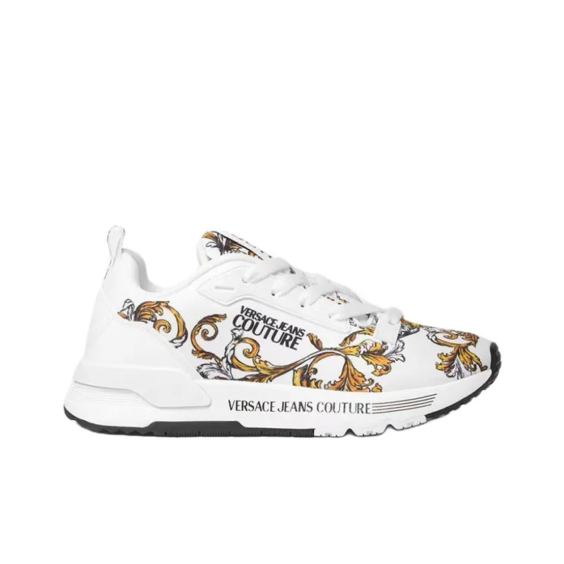 VERSACE JEANS COUTURE Low Top Casual Shoes Women's White-1