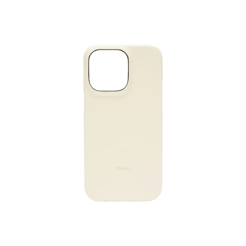 Valextra Millepunte Calfskin IPhone 13 Pro Protective Cover Bag Accessory Women's White-0