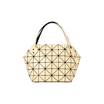 ISSEY MIYAKE Boston Polyvinyl Chloride Resin Boston Bag Handbag Mini Women's Cream