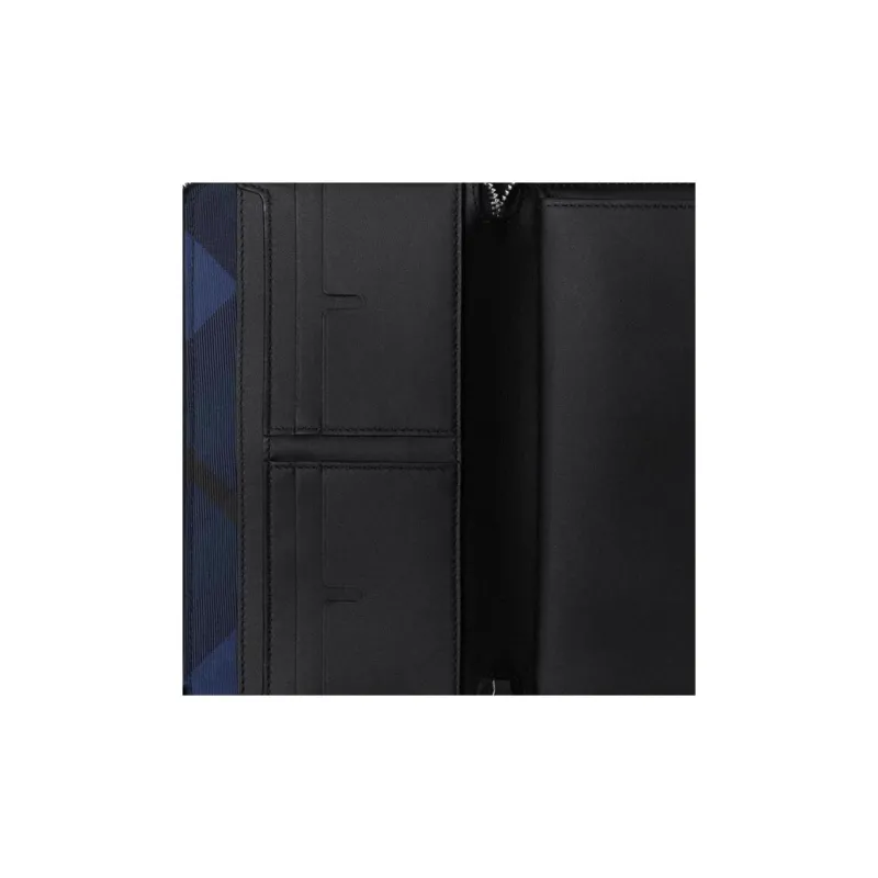 Burberry Calfskin Wallet Large Size Unisex Black-4