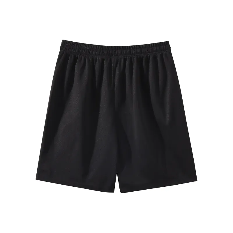 OGEK Casual Shorts Unisex Black Comes With Random Print T Shirt-1