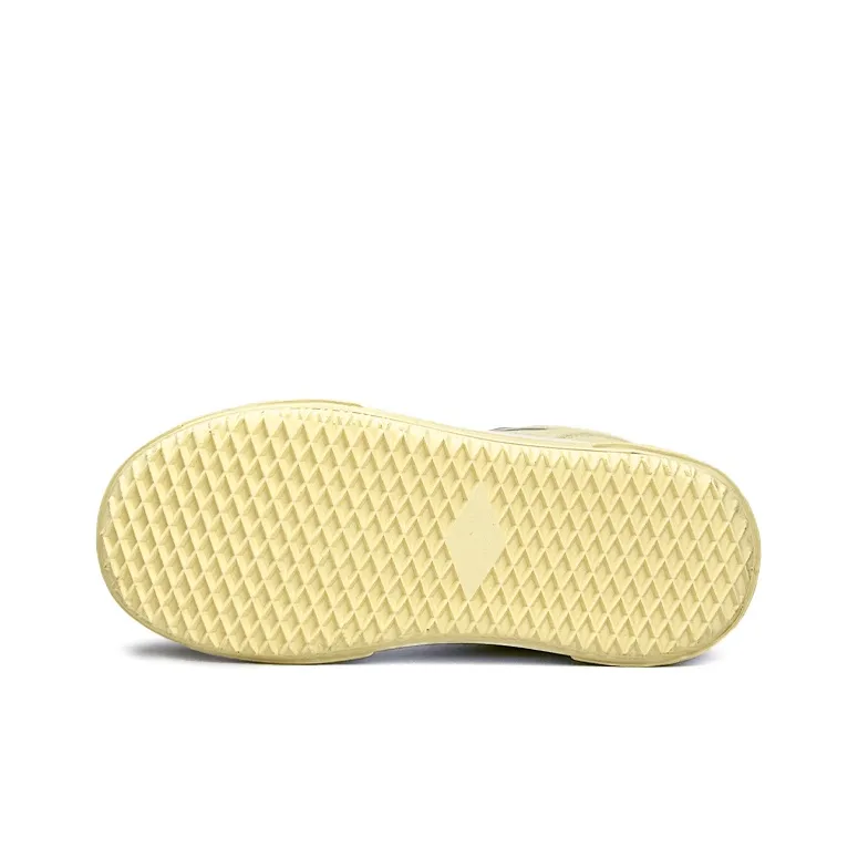 Mengsai Puffy Shoes Low Top Skateboard Shoes Women's Almond Yellow-6