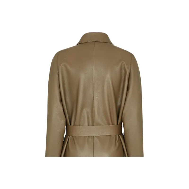 FENDI Leather Coat-5