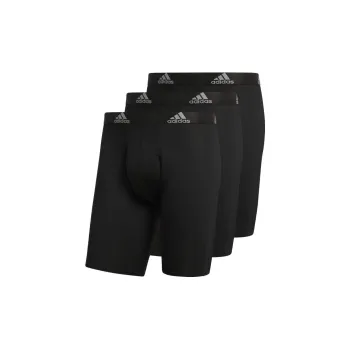 Adidas Free Shipping With AdiClub Performance Long Boxer Briefs 3 Pairs