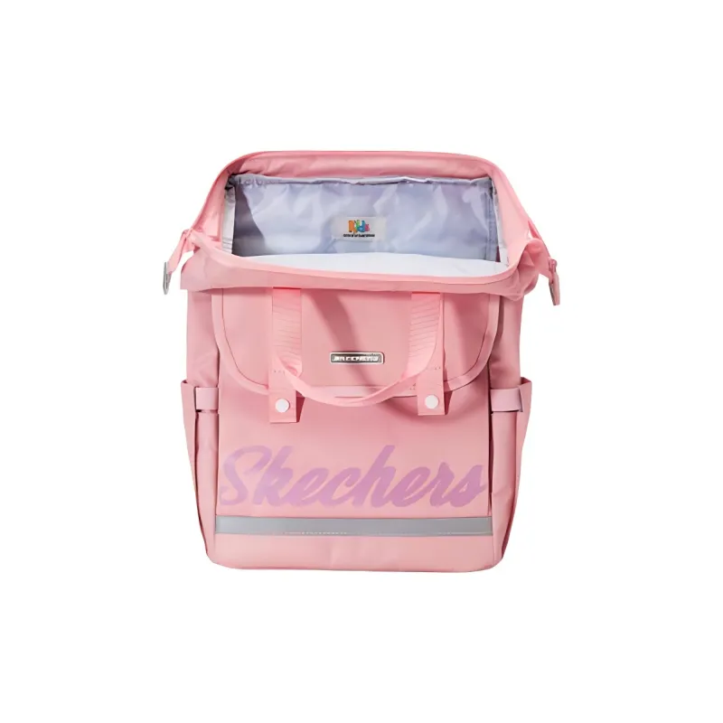 Skechers Fabric Handbag, Backpack Regular Unisex Coral Pink-3