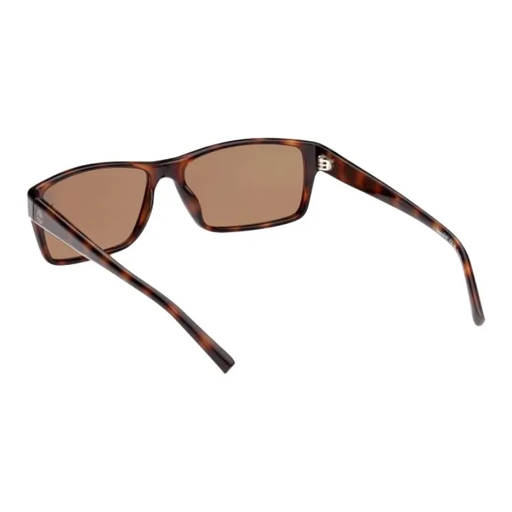 Timberland Plastic Irregular Shape Sunglasses Men's Tortoiseshell-3
