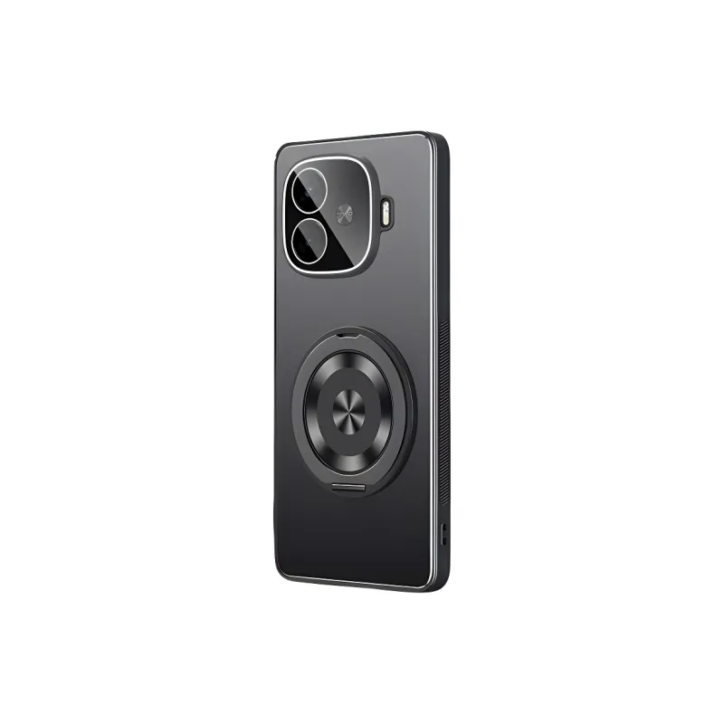 YUBEN Acrylic Material 360 Degree Rotating Stand Phone Cases Compatibility IQOO 13/12/11/Neo 10/9/8/7/6/Z9/Tubo/Pro-10
