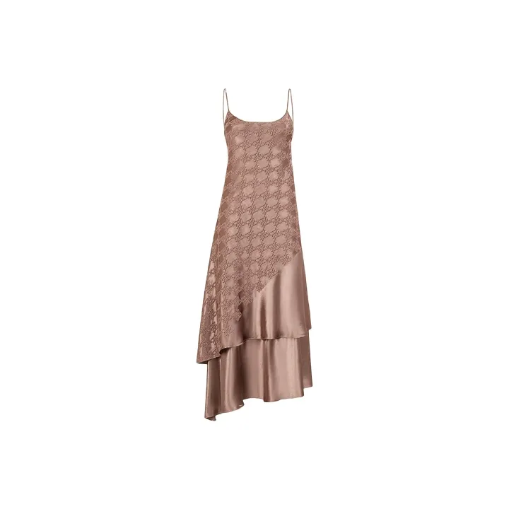 FENDI FW21 Slip Dresses Women's Taupe-0