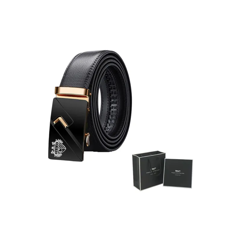 PAUL COSTELLOE Split Cow Leather Cow Split Leather Belts Unisex 3.5cm-4