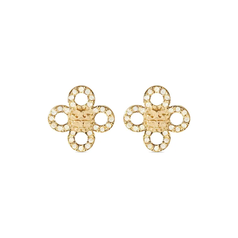 TORY BURCH Small Kira Clover Earrings-2