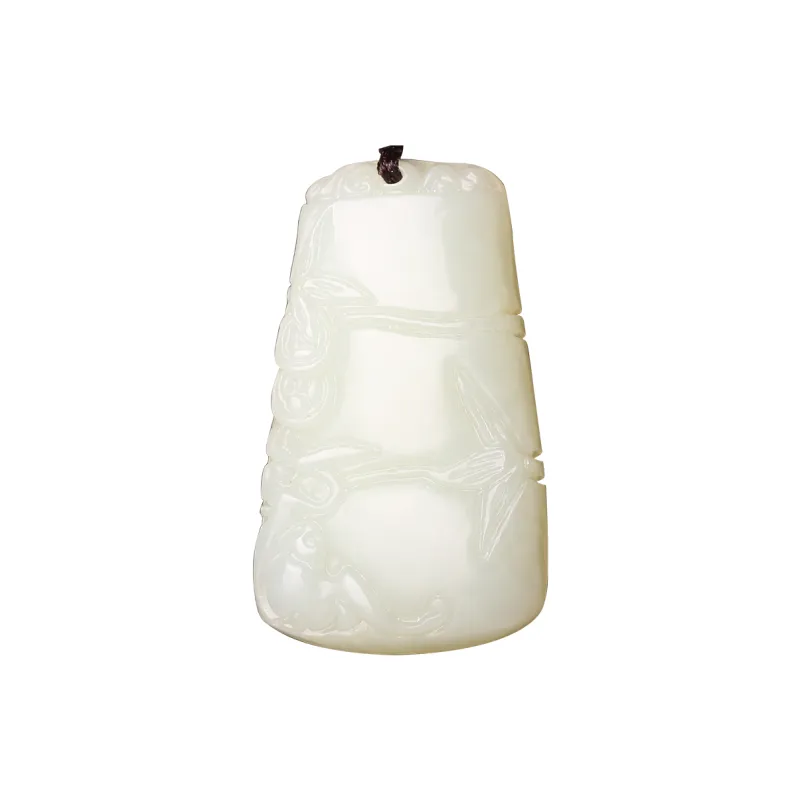 WANYUHUN Hetian Jade Pendants White Jade Unisex-0