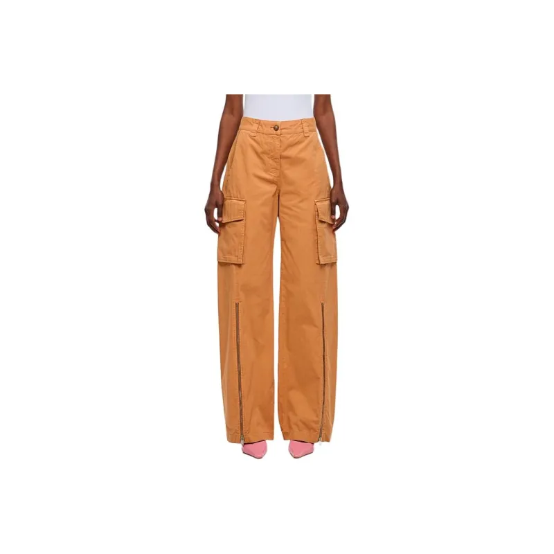 Stella McCartney Straight-Leg Ankle-Zip Cargo Pants-0