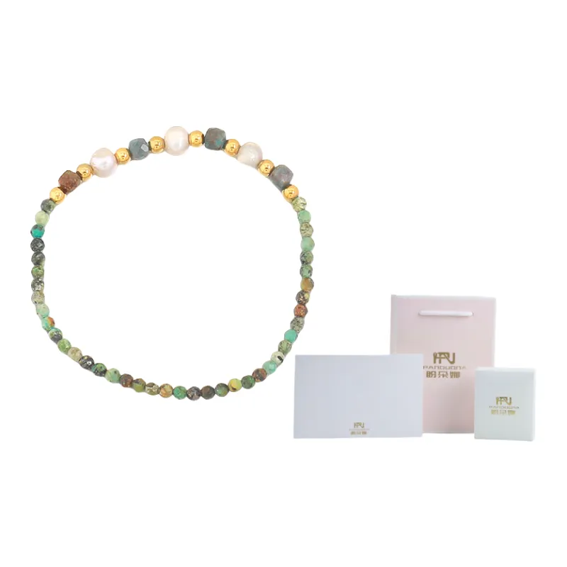 PANDUONA Copper Multicolor Beaded Bracelet Women's-1