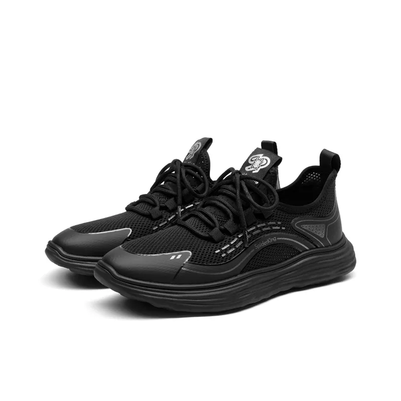 Spider King Cushioning Wear-Resistant Low-Top Running Shoes Men's Gray-8