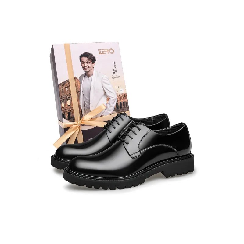 ZRO Dress Shoes Men Low Top Black/Burgundy-0
