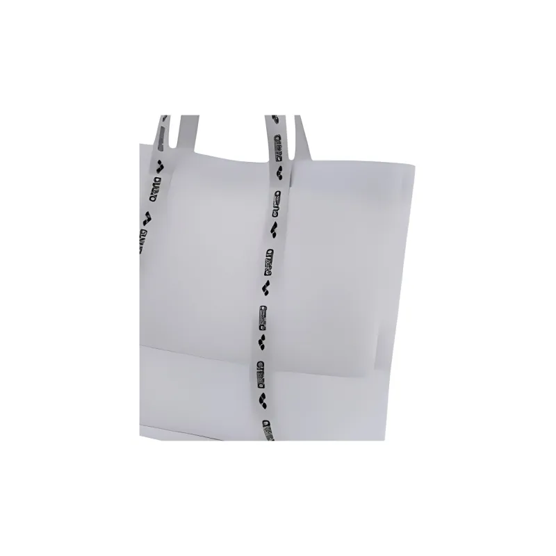 Arena Waterproof Fabric Tote Bag, Shopping Bag, Handbag, Shoulder Bag Unisex White-3