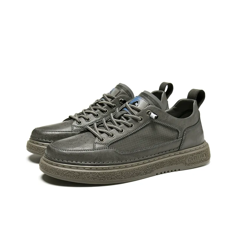 HLA Fashionable Comfortable Lace-Free Casual Shoes Classic And Versatile Low-Top Skateboard Shoes Men's-8