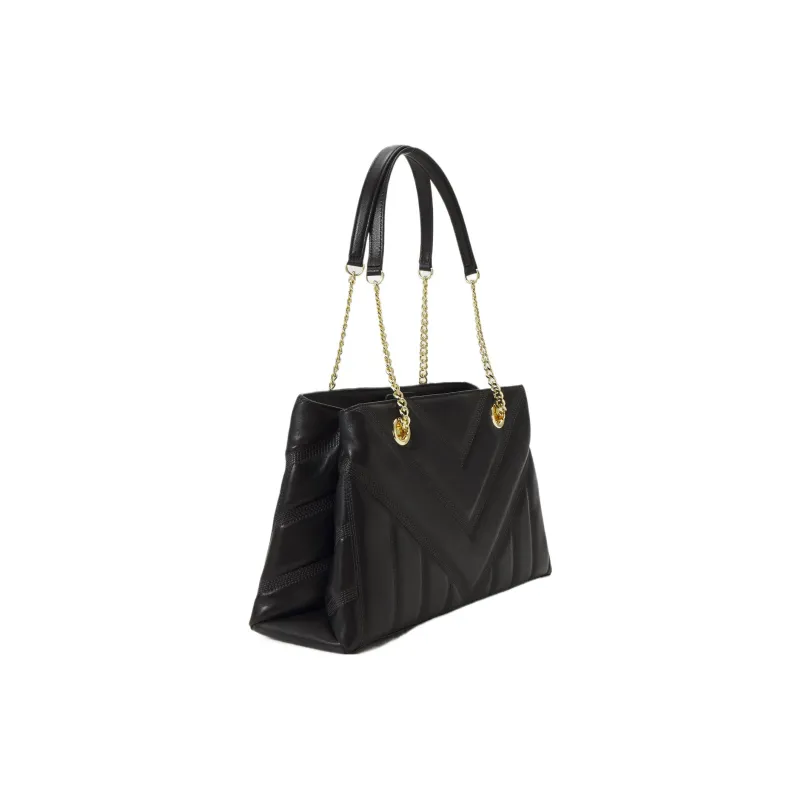 DKNY Leather Handbag Shoulder Bag Women's Black-1