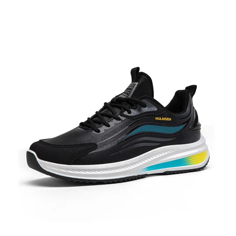 Mulinsen Anti Slip And Wear Resistant Lightweight Rebound Anti Rollover Low Top Running Shoes Men's-1