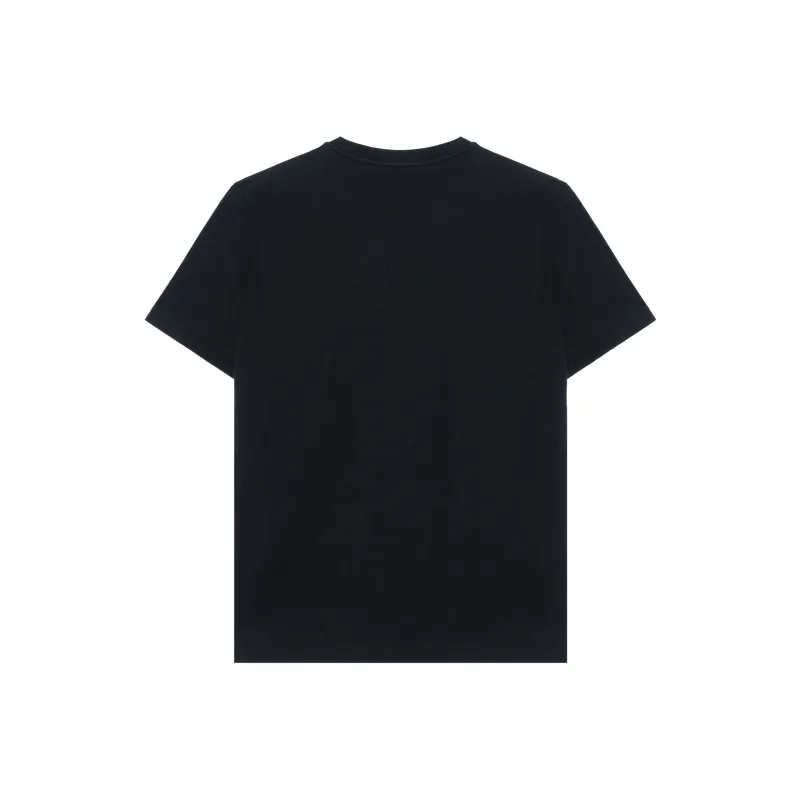 VERSACE Logo Embroidered Crewneck T Shirt-1