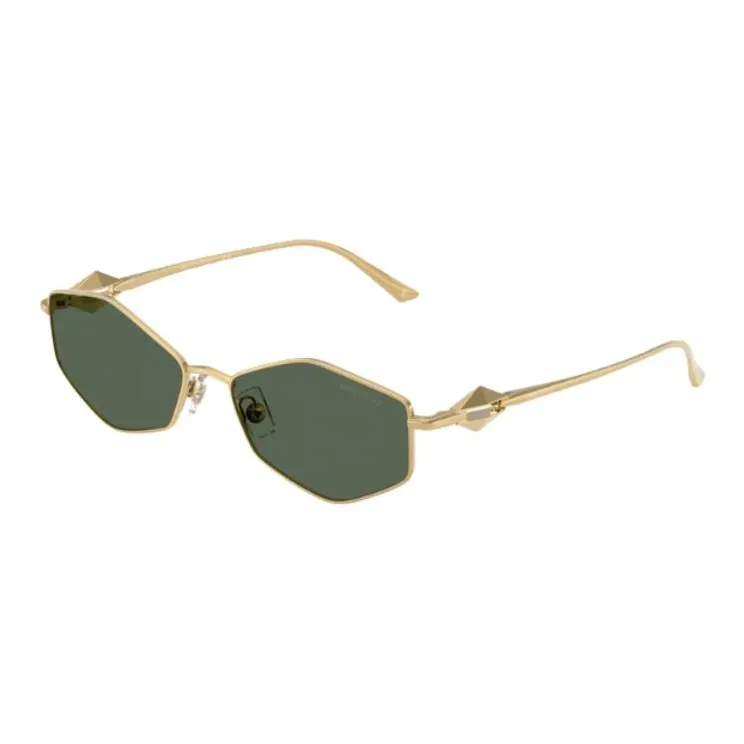 Jimmy Choo Metal Irregular Shape Sunglasses Unisex Gold-0