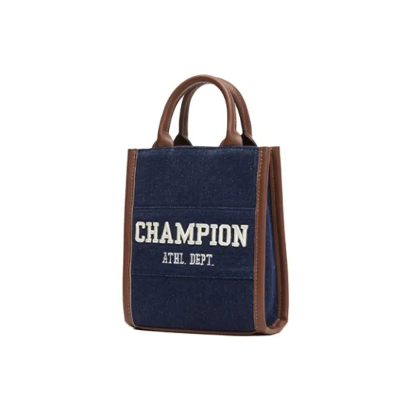 Champion Fabric Tote Bag Shopping Bag Handbag Small Size Women's Brown/Dark Blue/Black/White-7