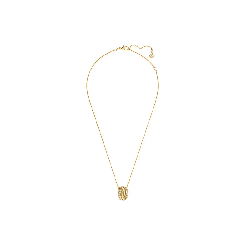 Swarovski Crystal Necklaces Women's Gold Plated-2