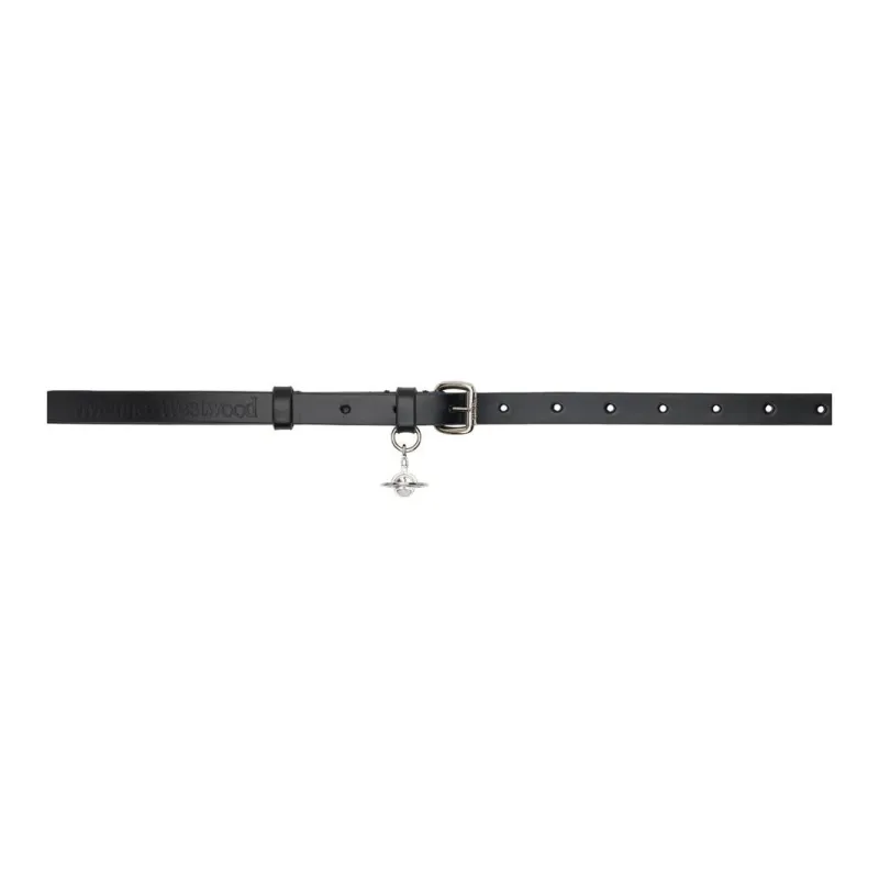 Vivienne Westwood Leather Leather Belts Men Black Width: 2CM-0