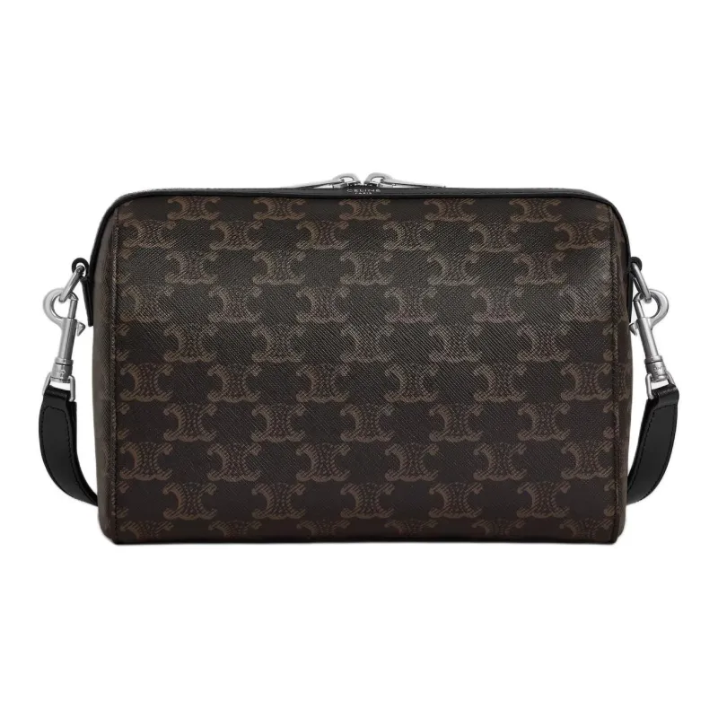 CELINE Triomphe Canvas Bag, Shoulder Bag Mini Women's Brown-0