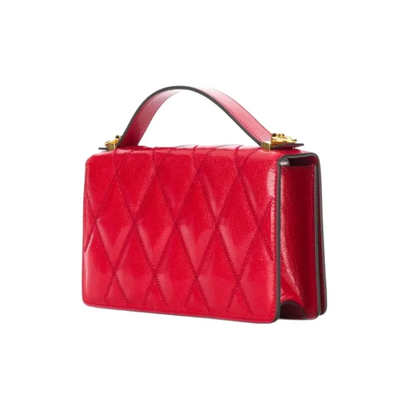 GIVENCHY GV3 Series Goatskin Portable Crossbody Bag Shoulder Bag Mini Women's Red-1
