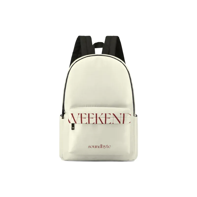 ONRF Polyester Backpack Regular Unisex Beige Yellow-0