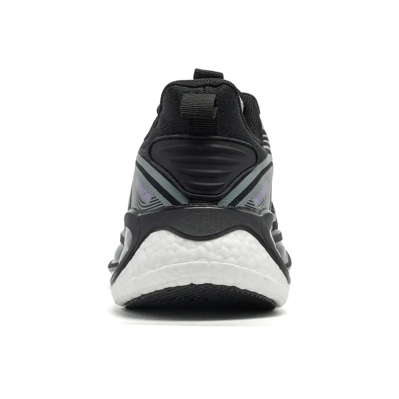 Warrior Cushioning Height Increasing Lightweight Breathable Low Top Athletic Shoes Women's Black Purple-4