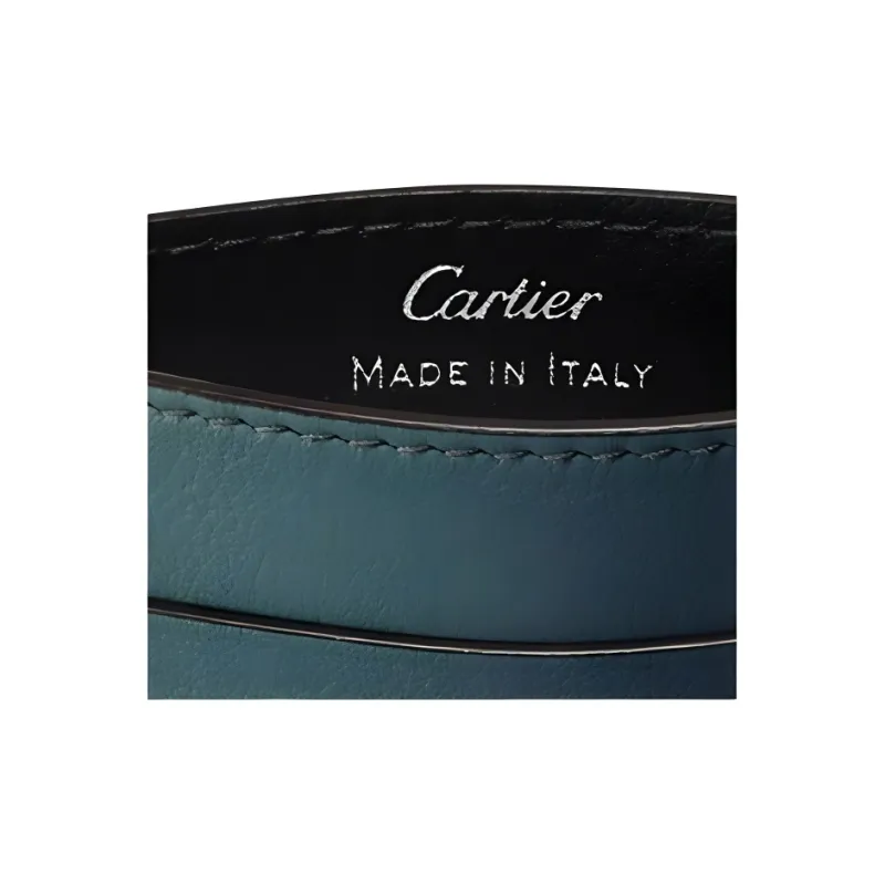 CARTIER Cow Leather Card Holder Women's Gradient Blue-4