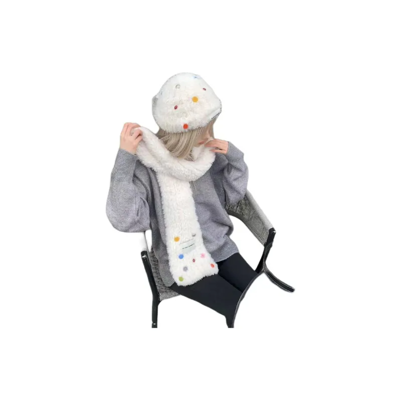 Alexia Sandra Polyester Beanies Women's White-3