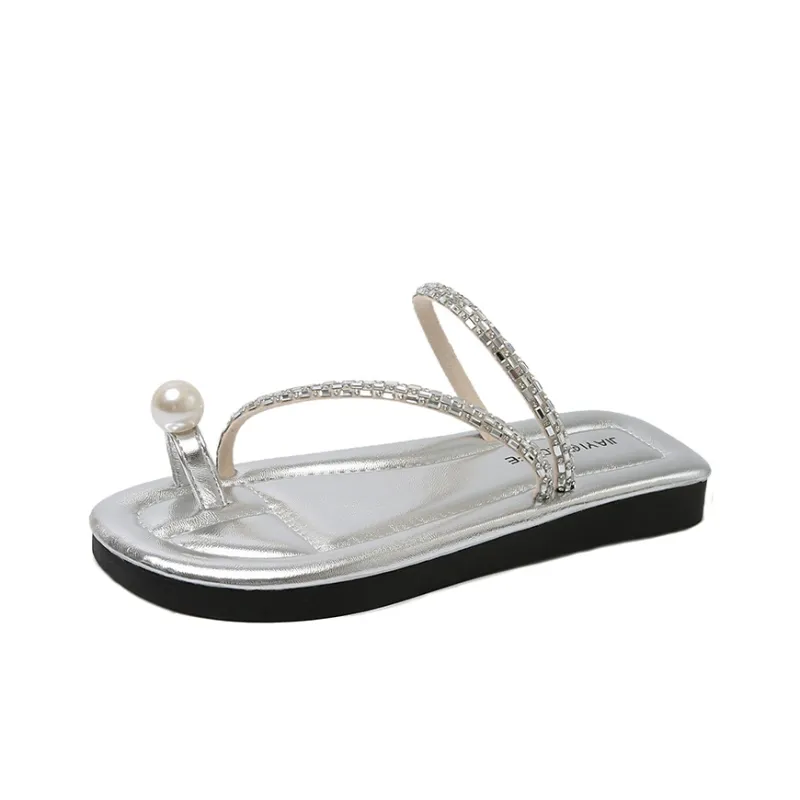 JANE HARLOW Sequins Slip Resistant Abrasion Resistant Slide Slippers Women's-6